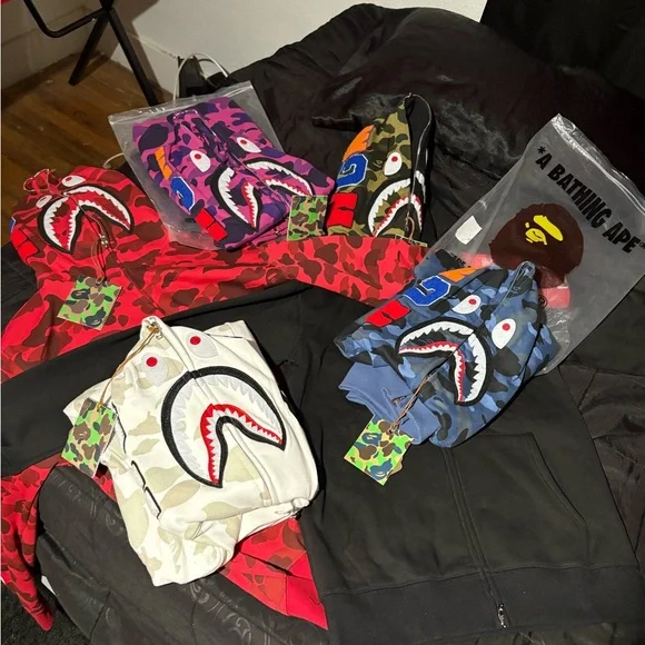 BAPE Shark Hoodies - Multicolor